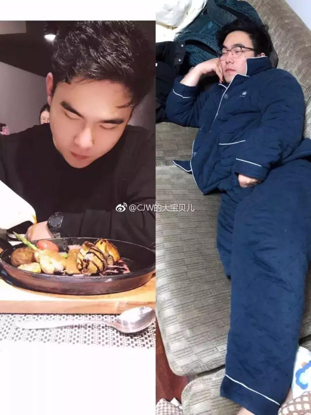 网友晒老公婚前婚后对比图,婚前婚后老公颜值差距搞笑对比