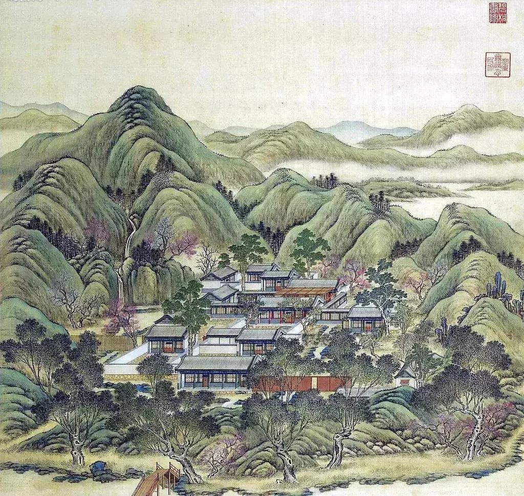 南北方园林造园,中式园林总平面