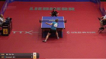 霍婷婷直板打法视频,国内打直板生胶最好的女选手之一