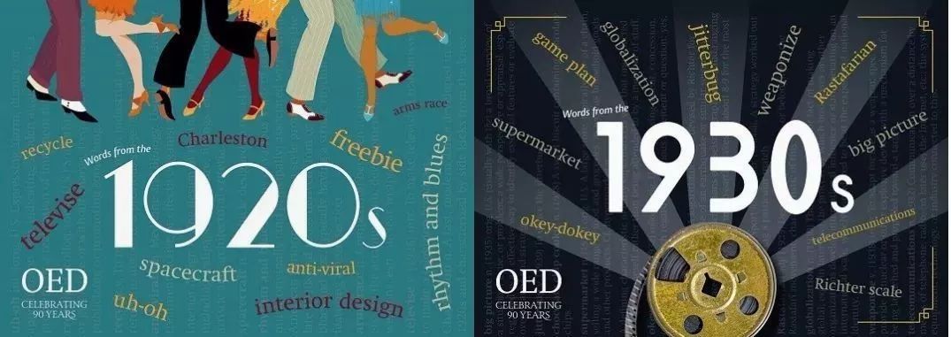 牛津英语词典90年,历年牛津词典年度词汇表