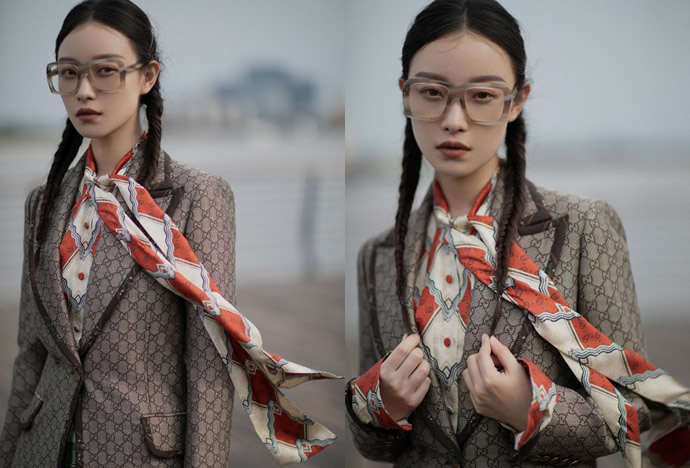 消失的她倪妮造型侧边麻花辫,不愧是女神倪妮随性穿搭都这么美