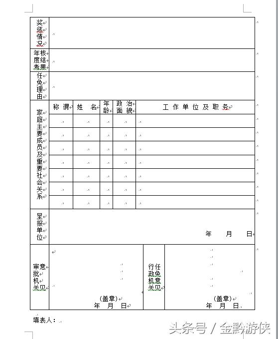 干部任免审批表需要哪些证书,人事档案干部任免审批表如何填写