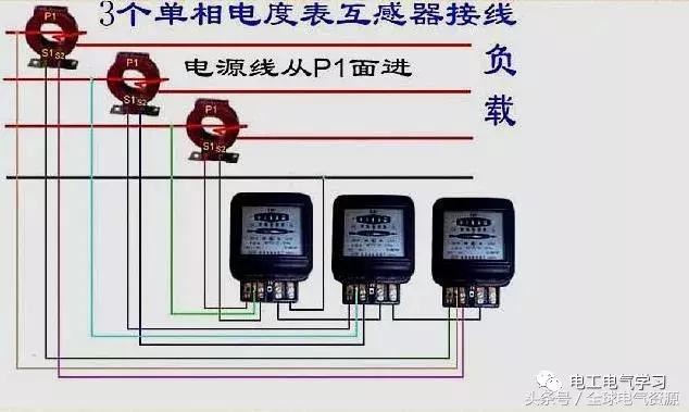 电能表的接线方法详细步骤,电压表电流表电表怎么接线