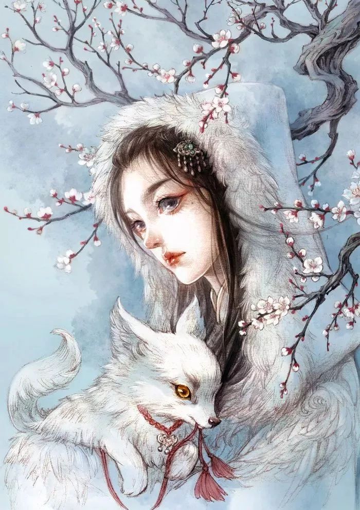 特别惊艳的古风美人画稿,惊艳古风美人手绘