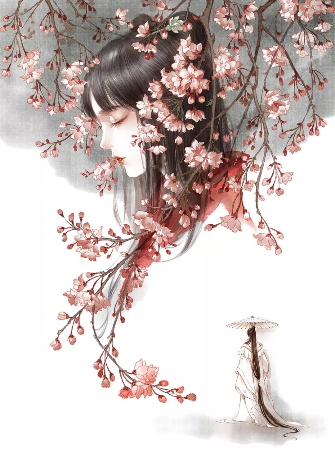 特别惊艳的古风美人画稿,惊艳古风美人手绘