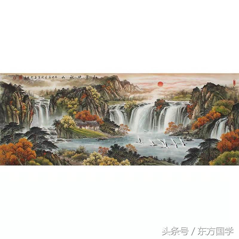 金色长城风水画朝向,长城的风水画的寓意和象征