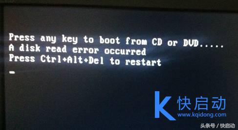 电脑显示adiskreaderroroccurred,diskreaderroroccurred