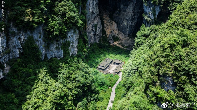 天福官驿在哪个风景区,武隆天坑天福官驿