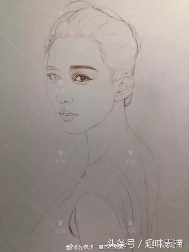 赵丽颖彩铅手绘清晰,赵丽颖彩铅画教程简单