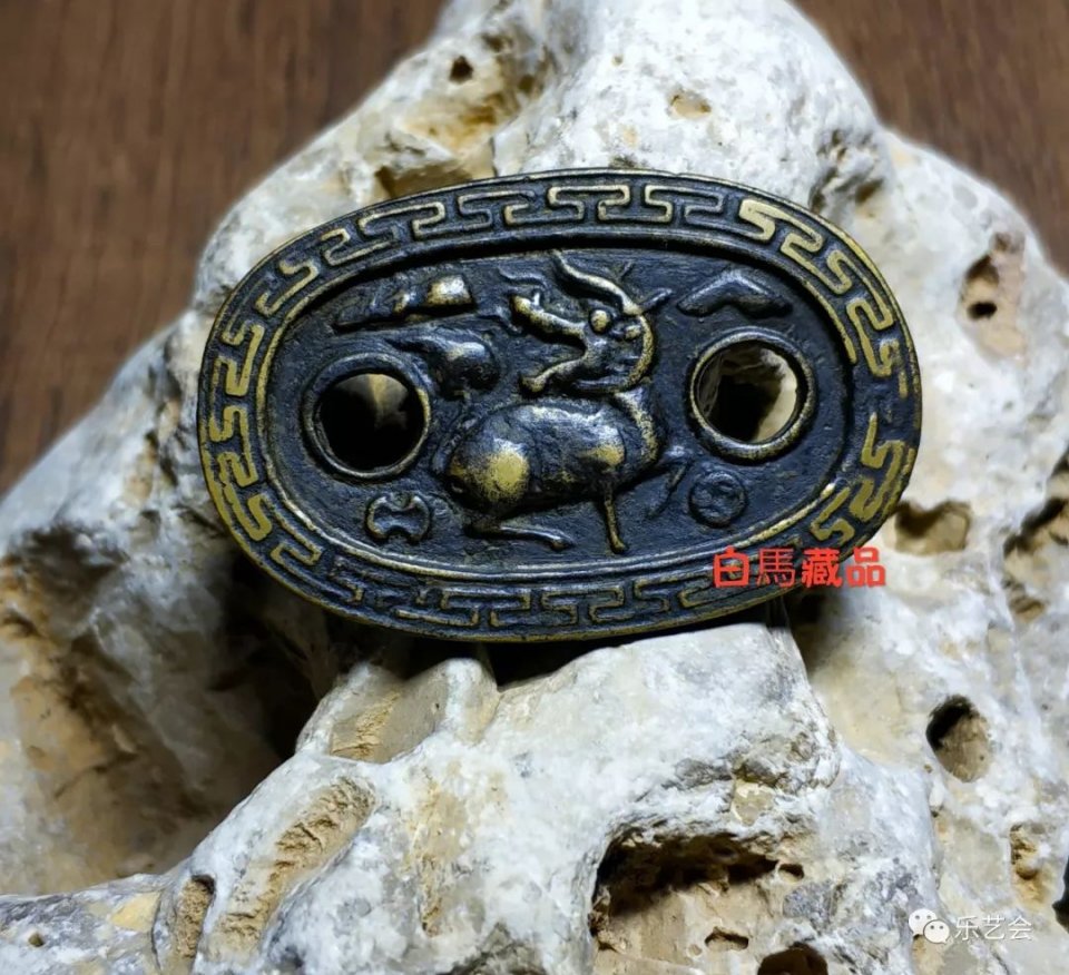 白马讲铜荷包扣收藏