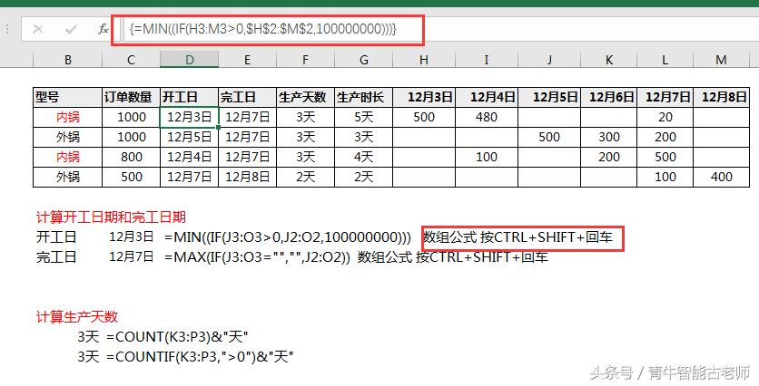 生产计划时间和实际完成时间,生产计划表开始和结束时间