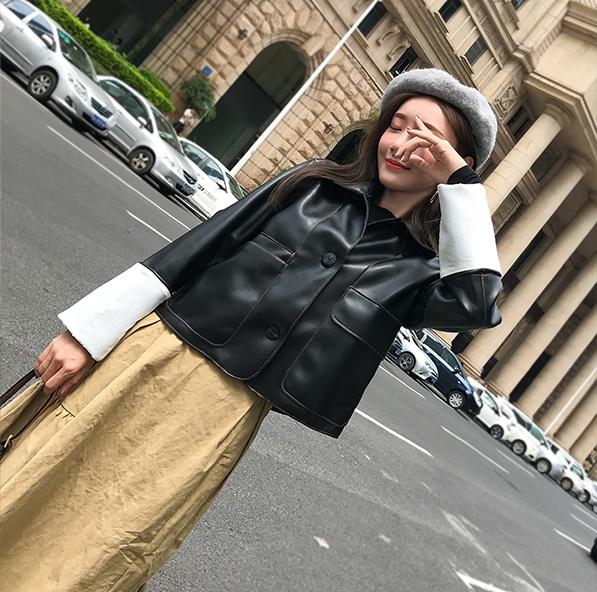 秋冬，一件黑色皮衣，完美解决你的穿搭尴尬症