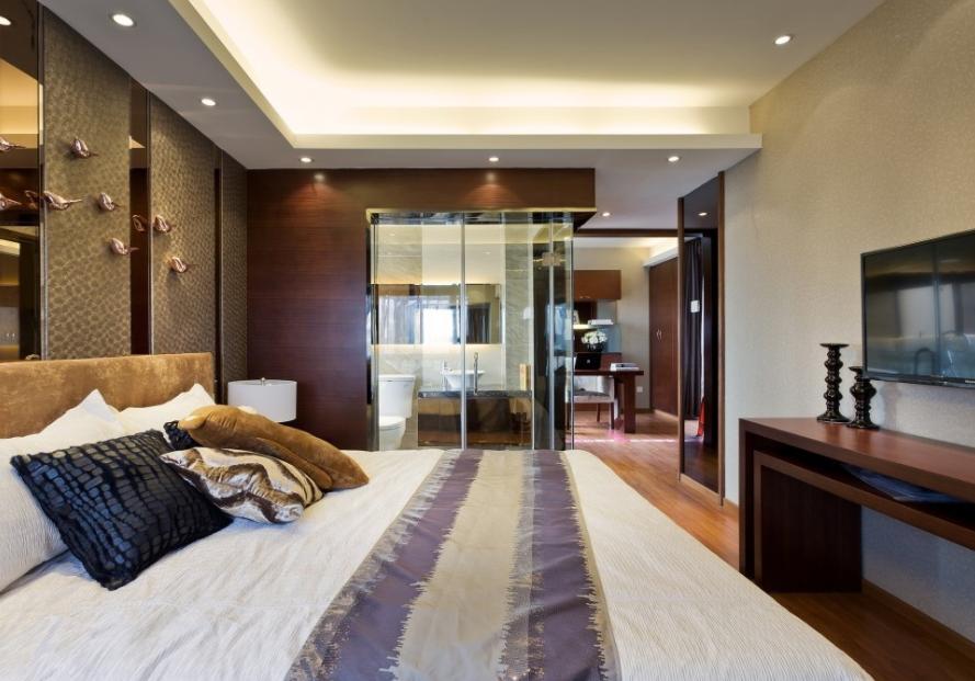 主卧卫生间玻璃隔墙,主卧卫生间全部用玻璃隔断