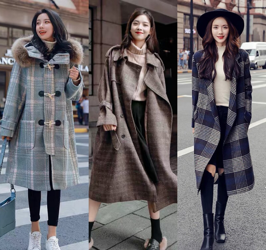 格子大衣和毛衣怎么搭配,格子大衣内搭什么颜色的毛衣好