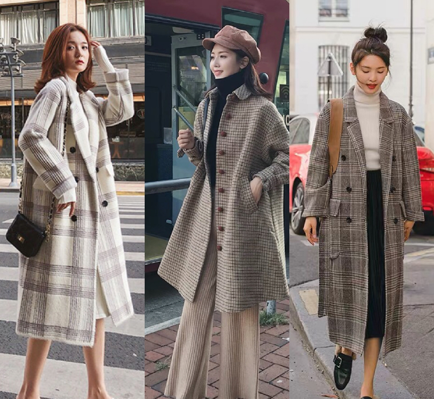 格子大衣和毛衣怎么搭配,格子大衣内搭什么颜色的毛衣好