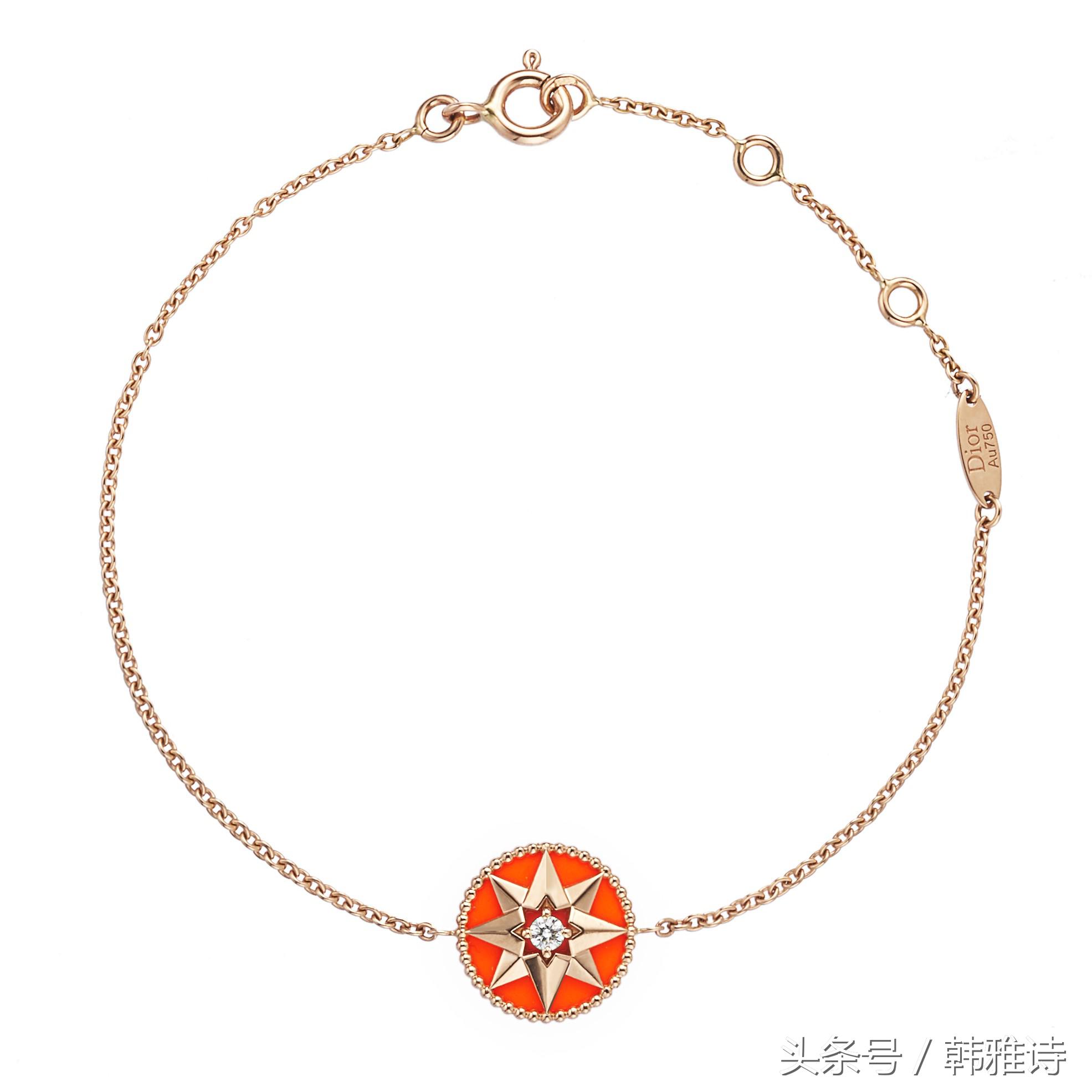 dior迪奥八芒星罗盘手链女,dior的罗盘玫瑰手链