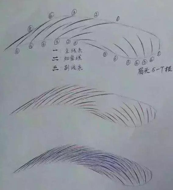ipm纹绣线条眉教学,线条眉纹绣男士效果图