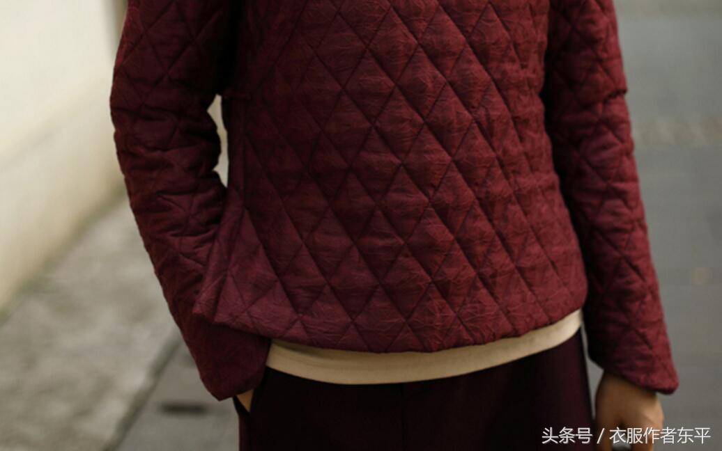 中国风中长款加大棉服裁剪与制作,棉麻棉衣冬季长款时尚原创款