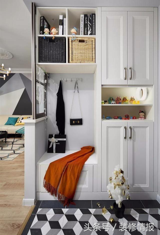 3.4米入门玄关鞋柜100例尺寸图,38款玄关鞋柜尺寸