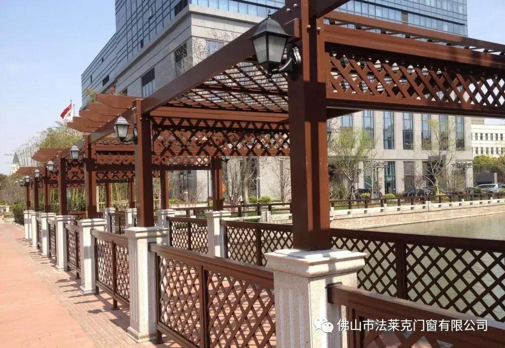 一个花架两种造型,别墅铝合金花架