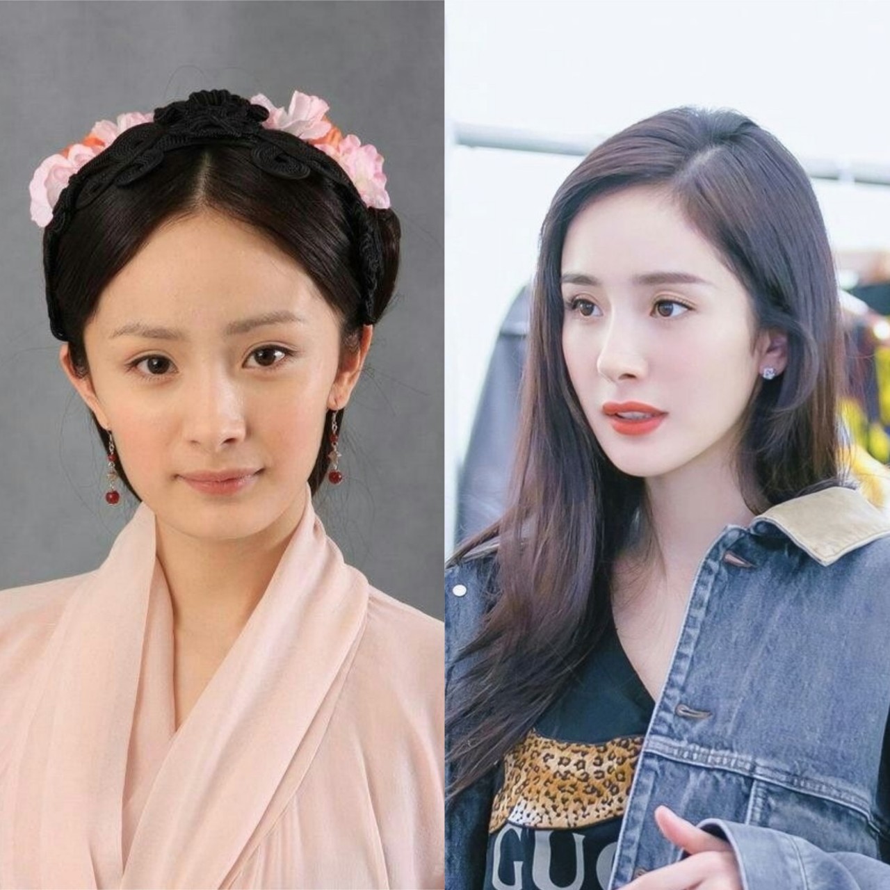 杨幂同款单眼皮红色系妆容,杨幂御用化妆师教你打造减龄妆