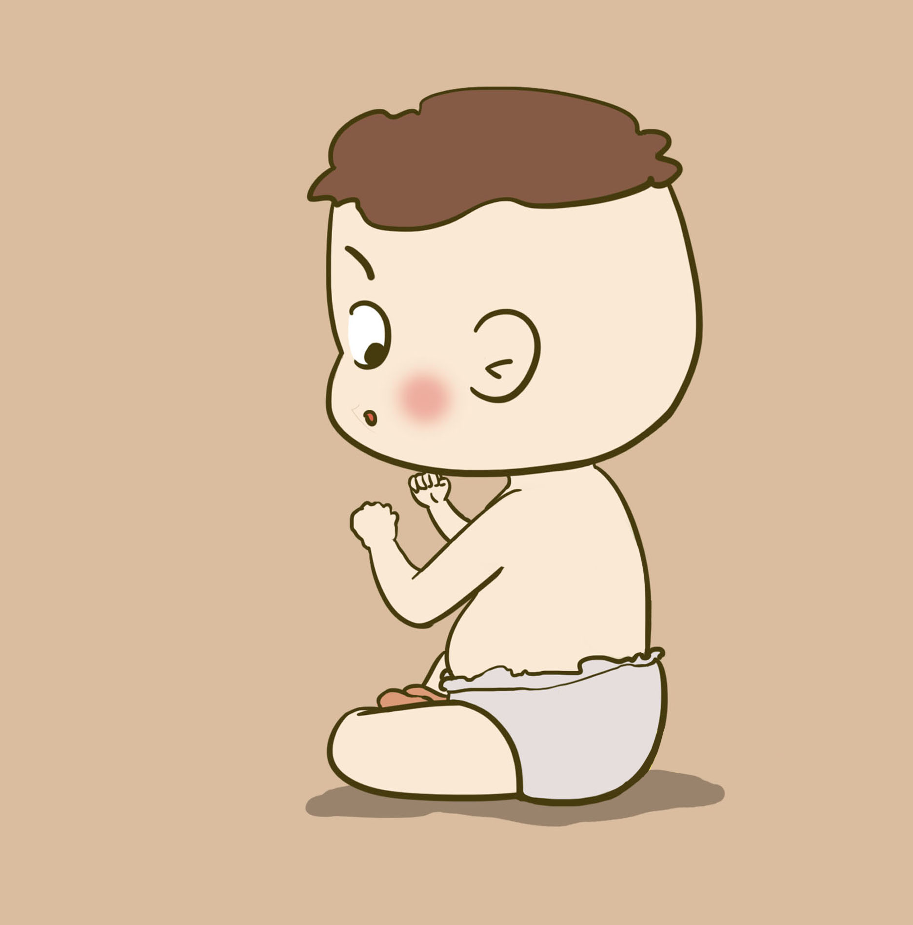 宝宝屁屁一直都是青色的,婴儿纸尿裤屁屁红红的