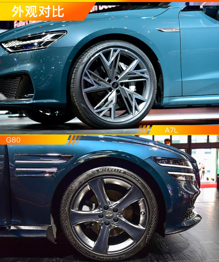 奥迪A7L对比保时捷,捷尼赛思g80shootingbrake