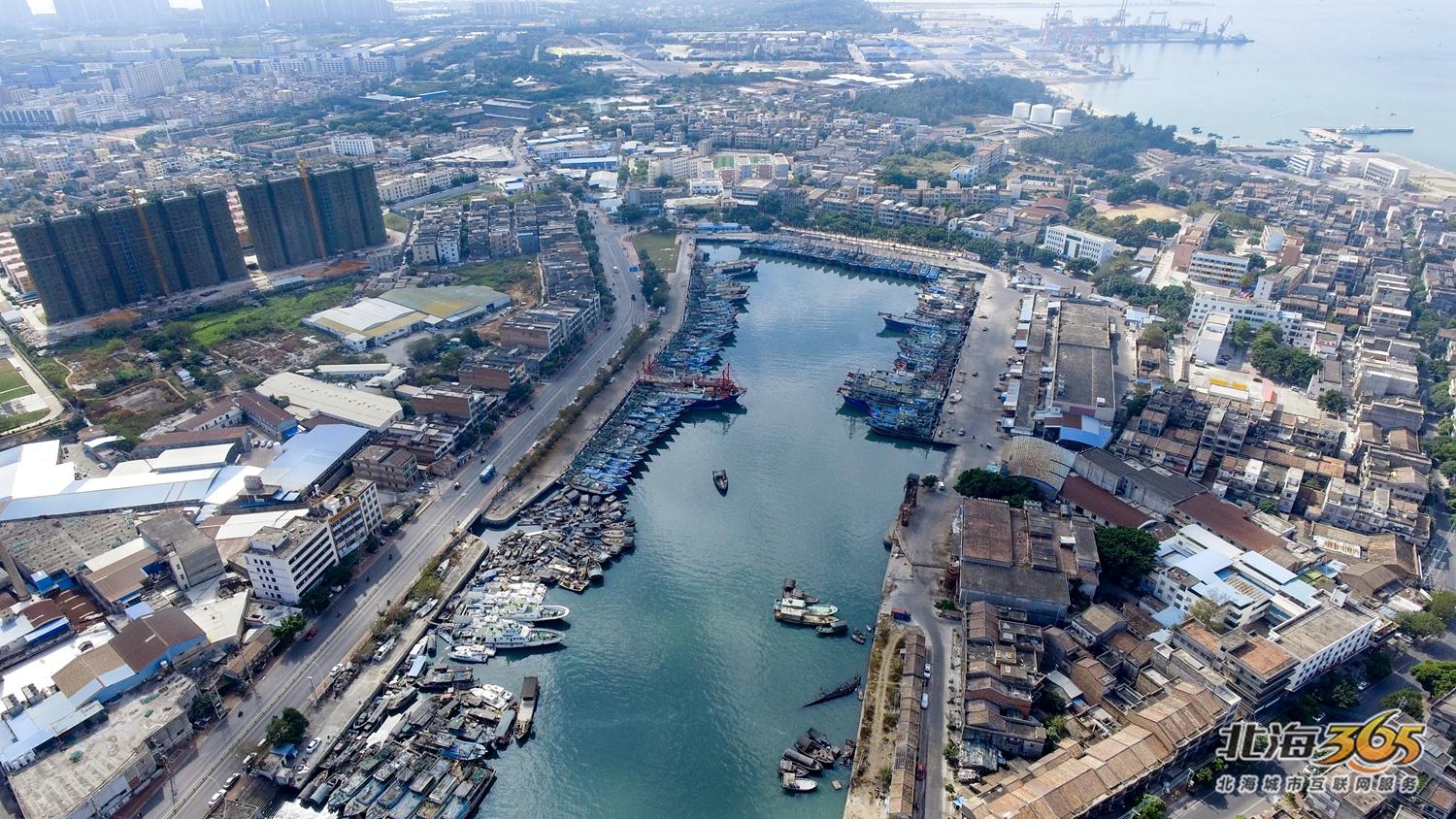 航拍北海第二湾,北海北岸震撼航拍