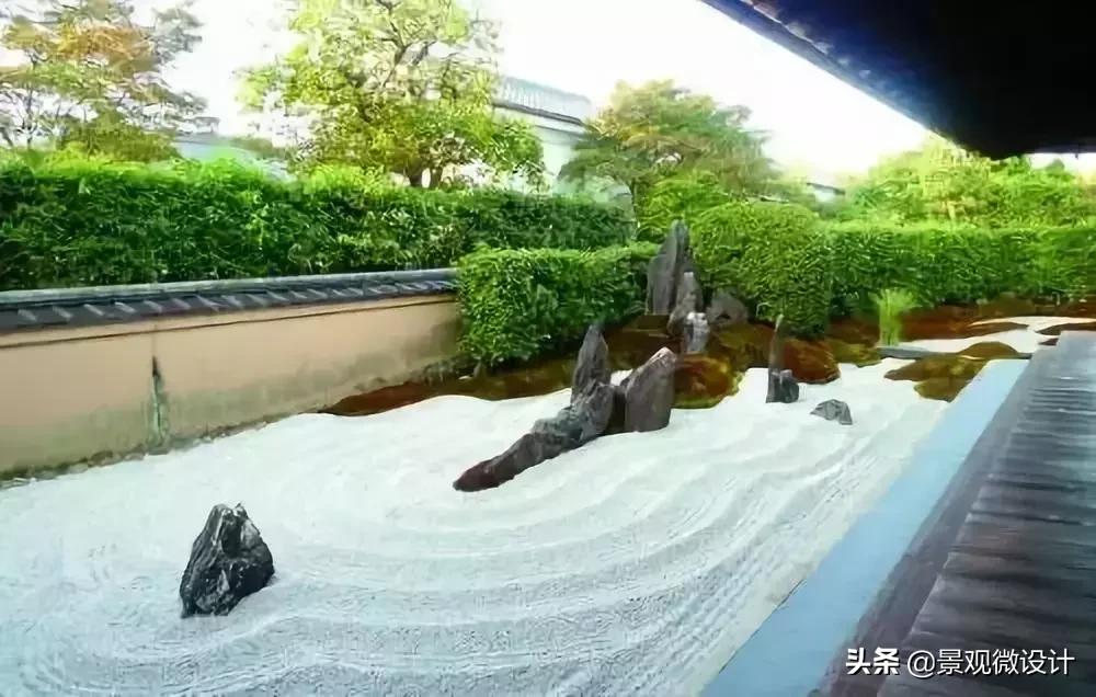 日本最有名枯山水庭院,日本枯山水效果图