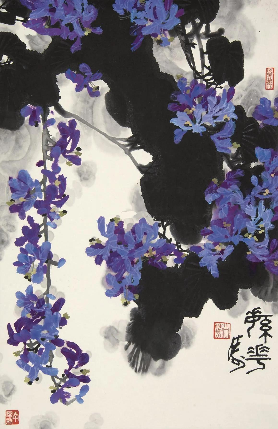 一团墨渍，几组干笔，尚涛的大写意非同凡响