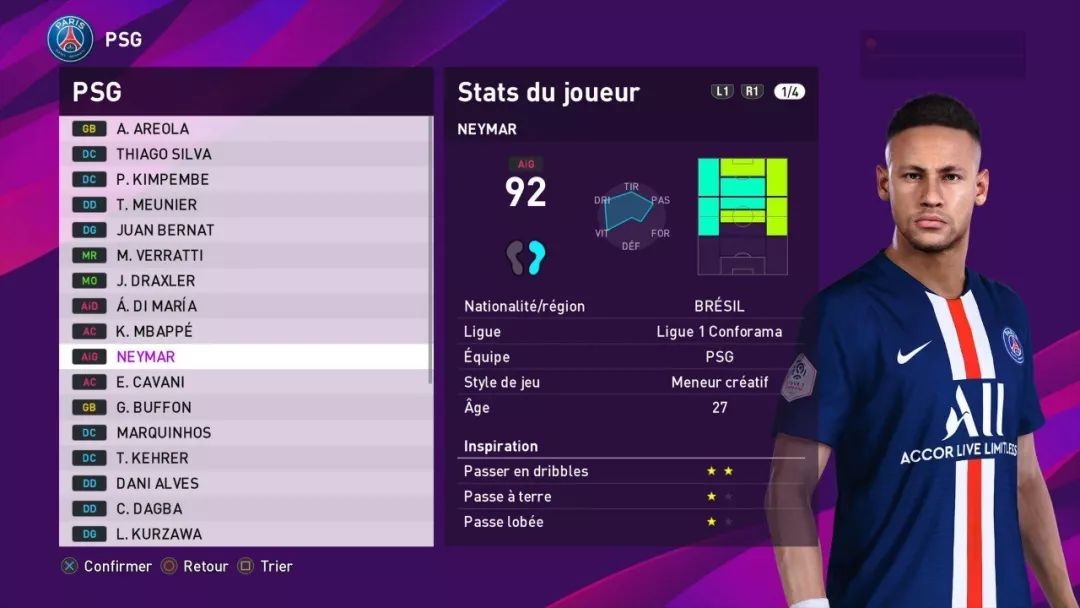 法甲巴黎球员阵容最新,巴黎马赛雷恩