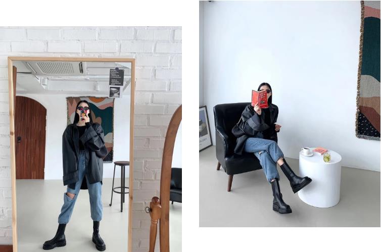 裙子靴子夏季,裙子靴子搭配夏季