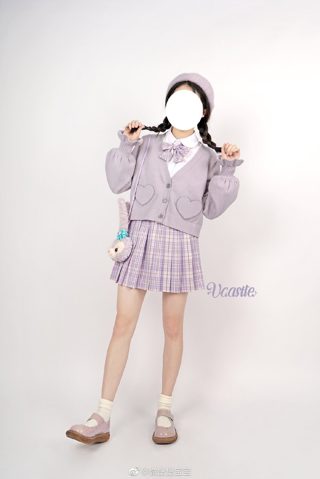 星黛露配紫色jk怎么穿可爱,星黛露新春衣服2019