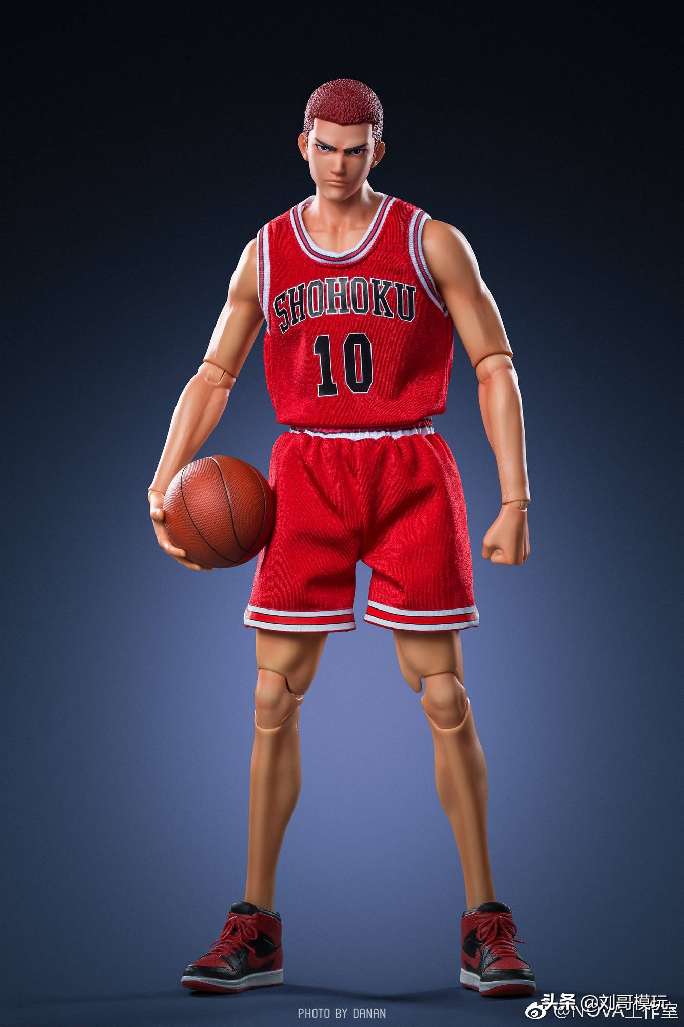 灌篮高手樱木花道可动人偶,灌篮高手樱木花道寸头手办