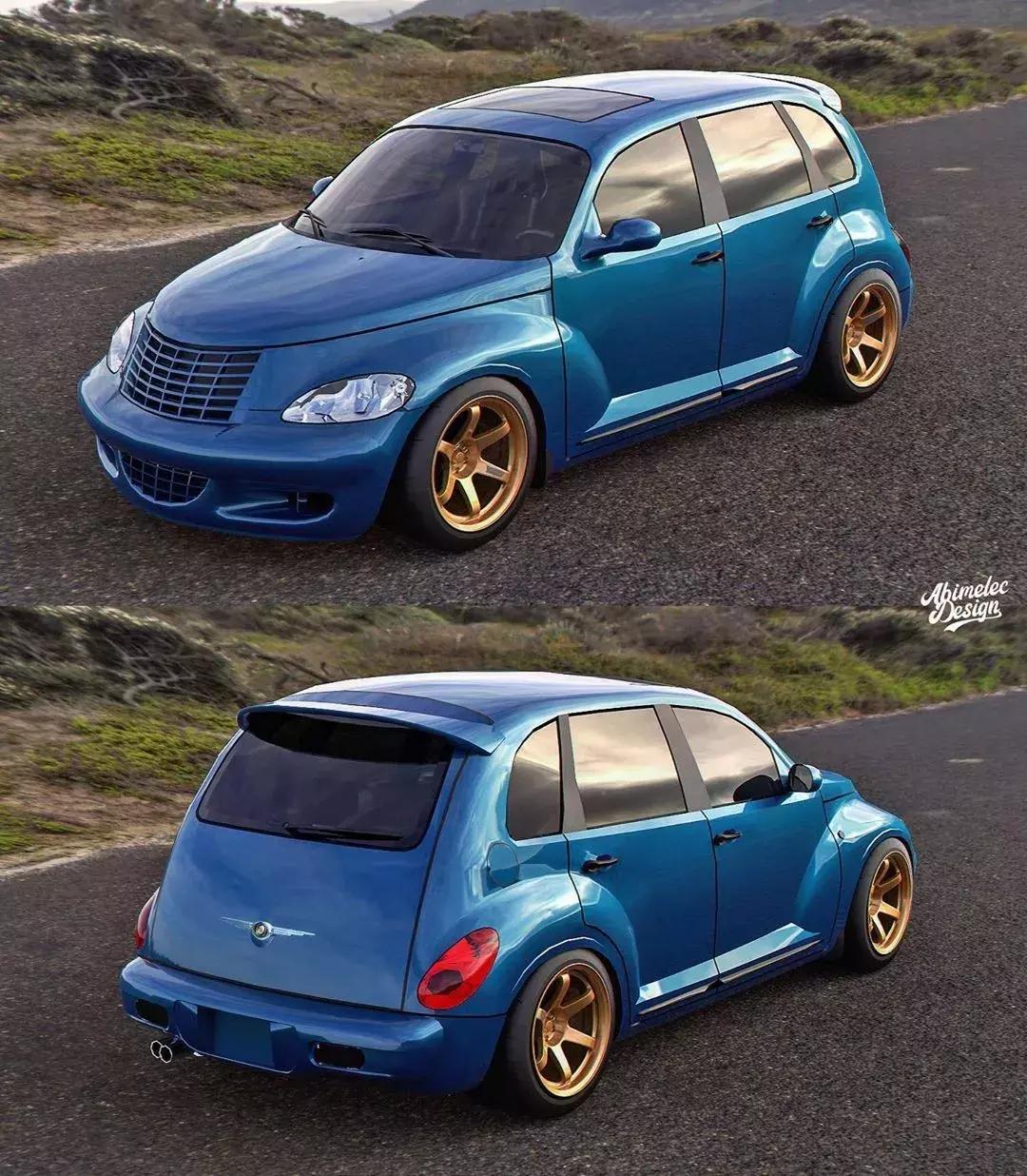 小众车型改装起来也疯狂，来看“外星来客”克莱斯勒PT漫步者改装