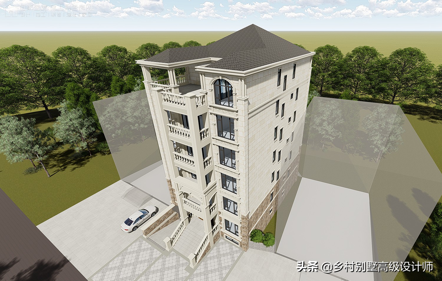 孝感新中式别墅,湖北孝感现代风别墅