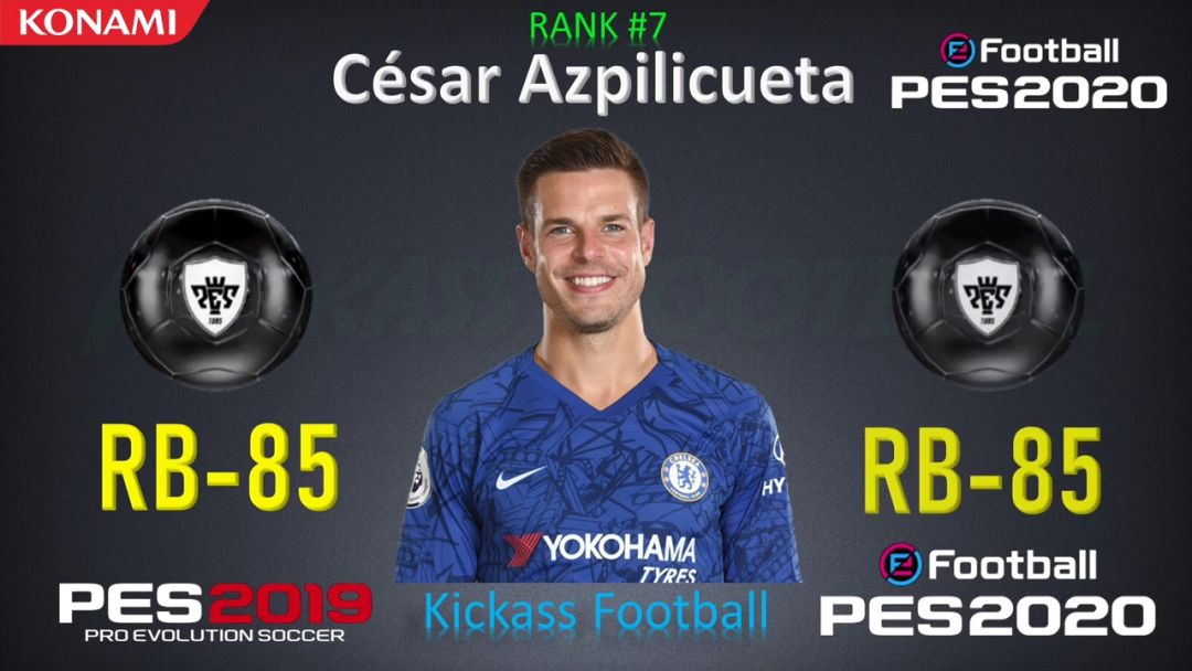 实况2020后卫排名,实况足球23新赛季后卫排名