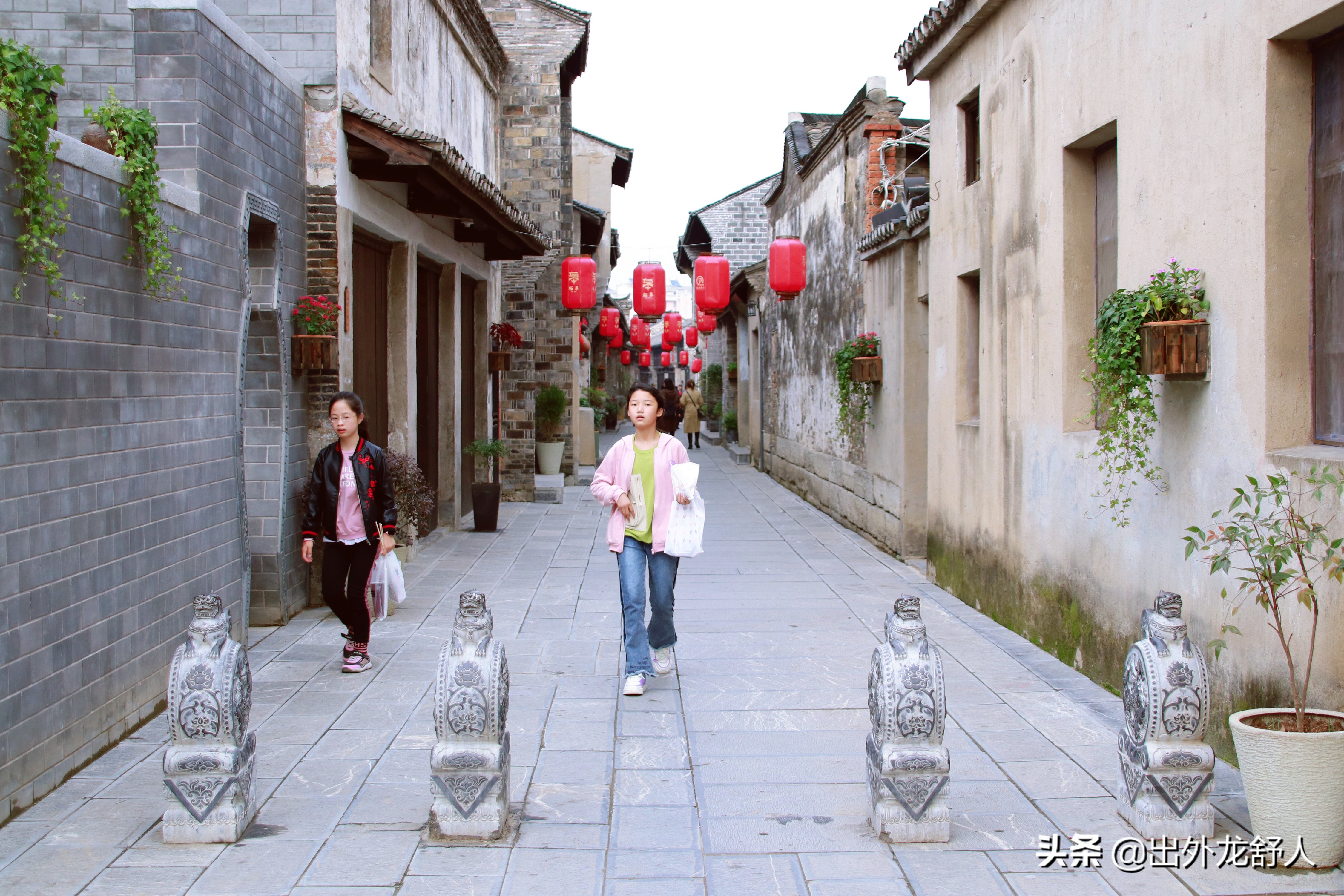 巢湖柘皋老街网红,合肥巢湖柘皋古镇北闸老街