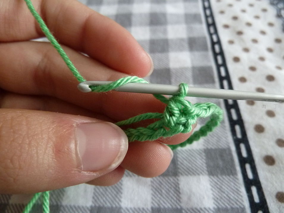 钩织护指套教程,半指分指手套钩织教程