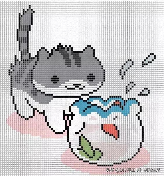 慵懒的猫钩织教程,慵懒的猫的钩织教程