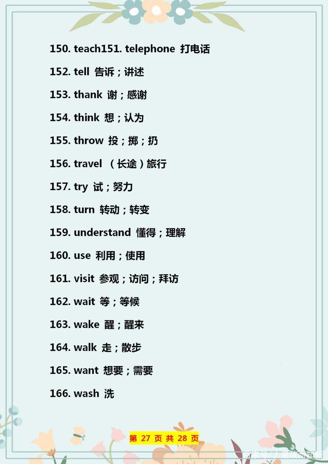 英语140个形容词,英语184个语法点