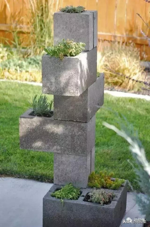 水泥砖的庭院太惊艳了,庭院小型水泥砖