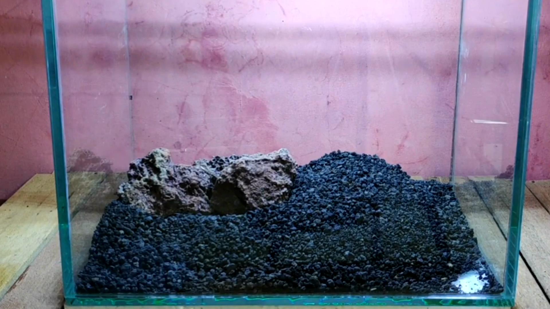 水陆缸石头拼接造景教程,真石头假山拼接造景