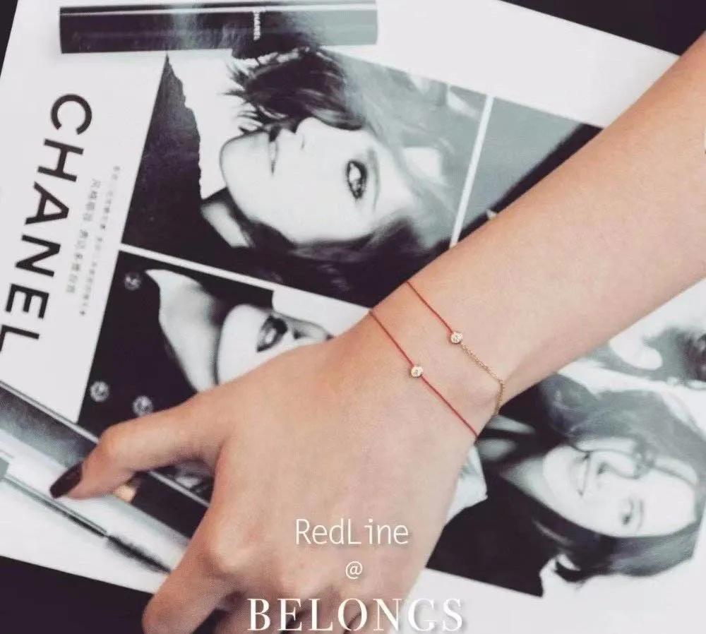 金晨小红绳手链戴哪只手好,金晨同款红绳手链多少钱