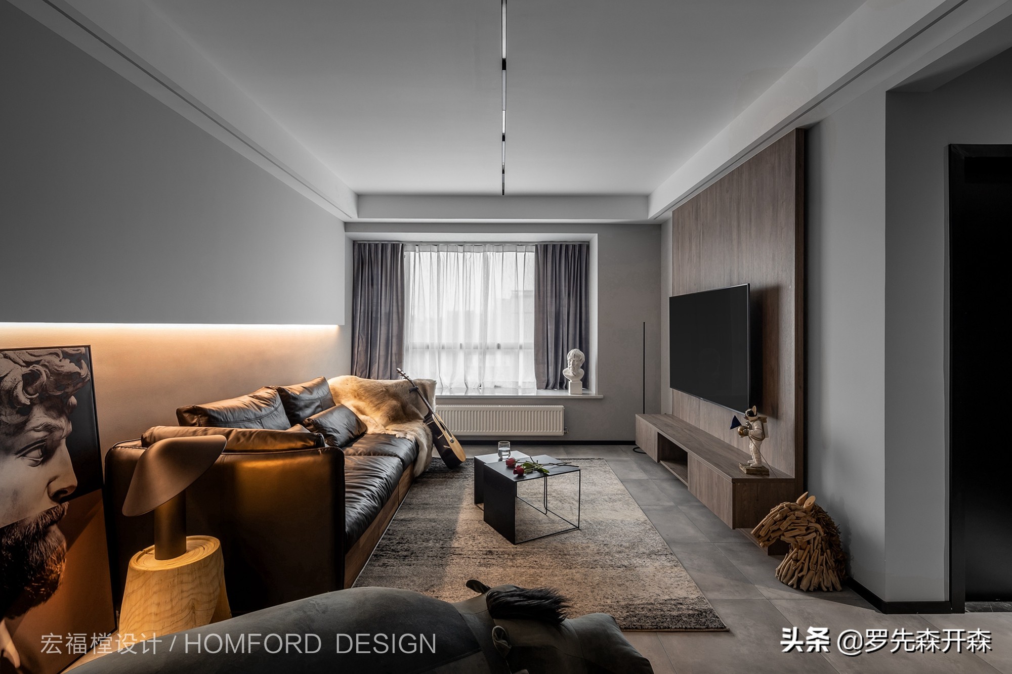 成都.柒公馆·92㎡现代简约住宅设计；营造出恰到好处的温馨感