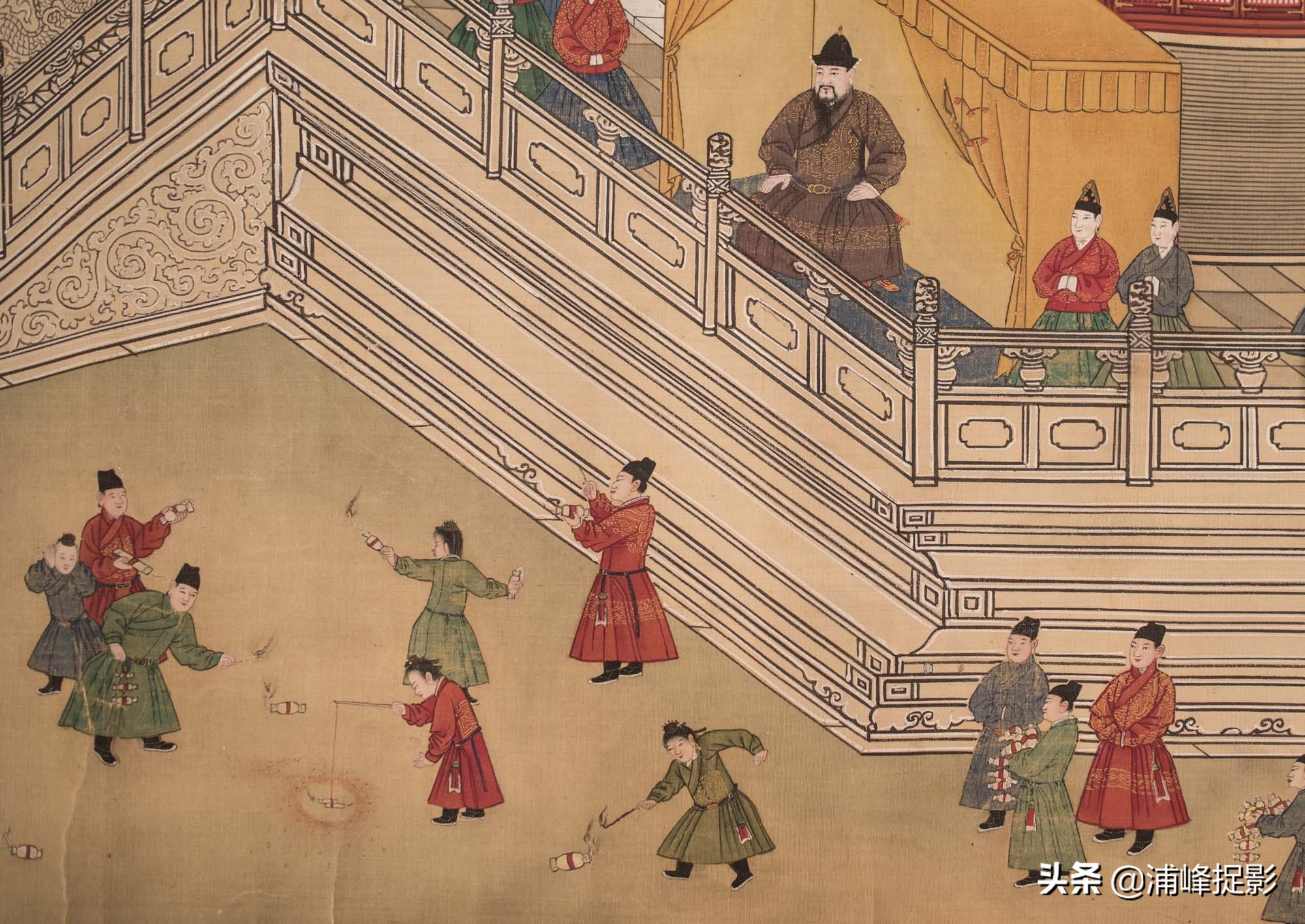 明朝皇帝出土古画,一幅明朝皇帝的古画