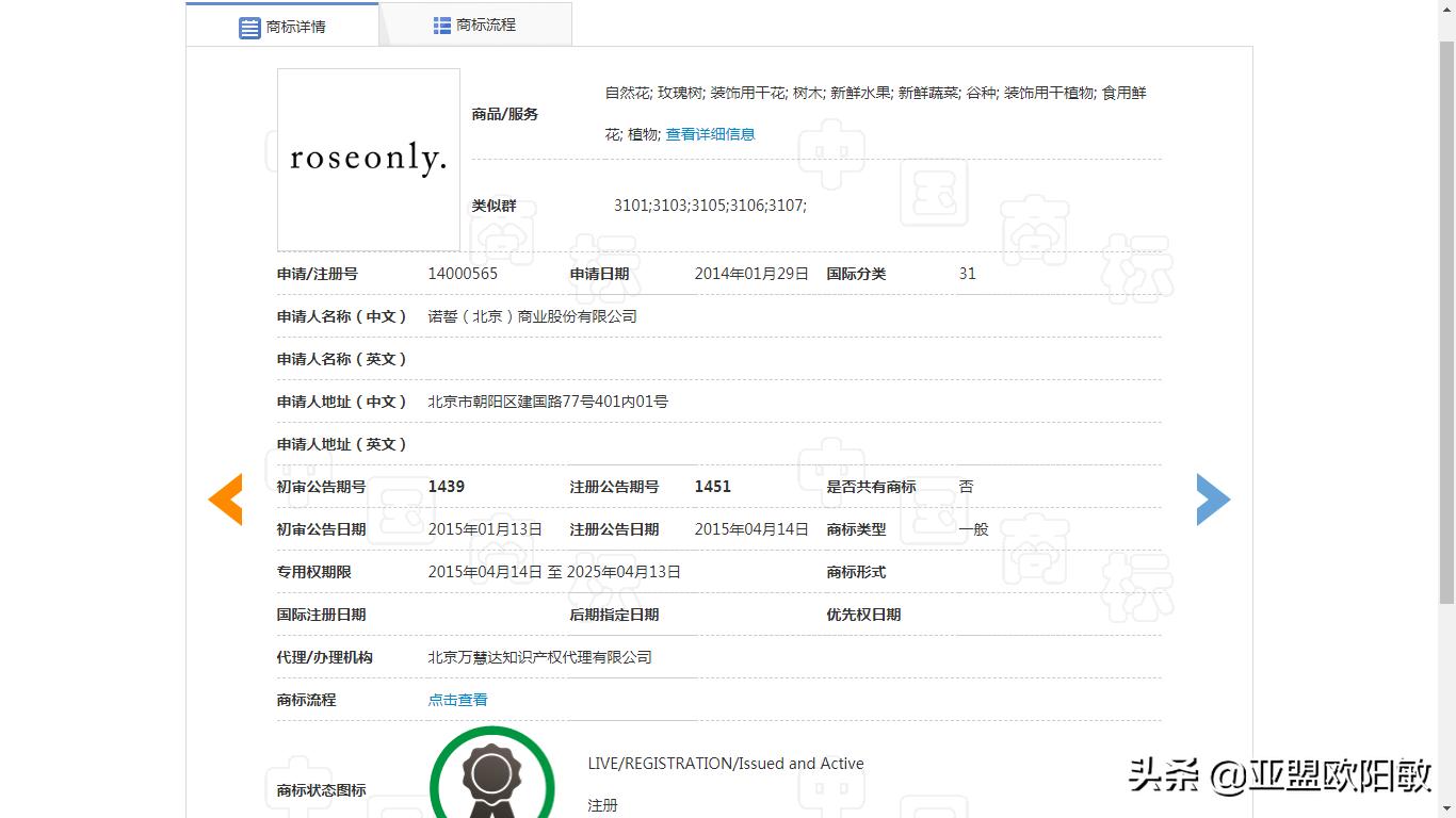 亚盟：诺誓roseonly包装遭仿冒，起诉侵权公司最终获赔37万元