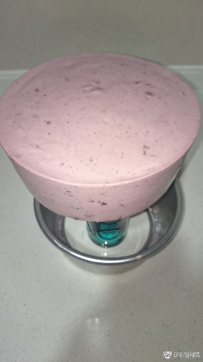 牛奶慕斯蛋糕最简单的制作方法,蓝莓果酱牛奶奶酪慕斯蛋糕8寸