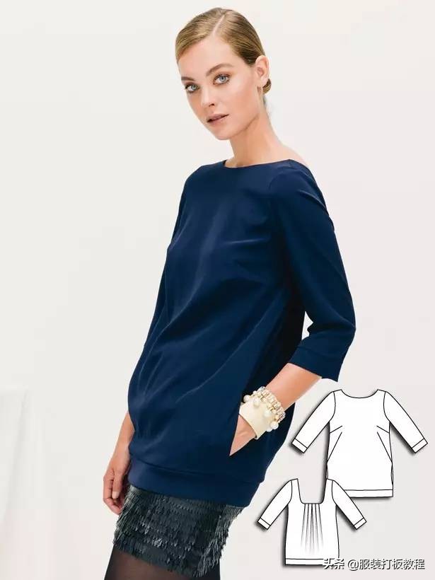 时装设计图手绘教程,服装制版图案大全