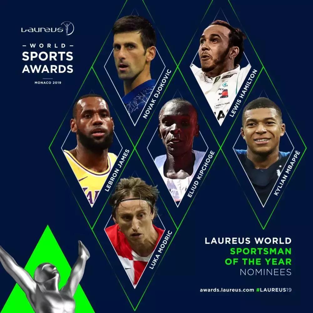 劳伦斯世界体育奖各奖项提名：詹姆斯莫德里奇入围